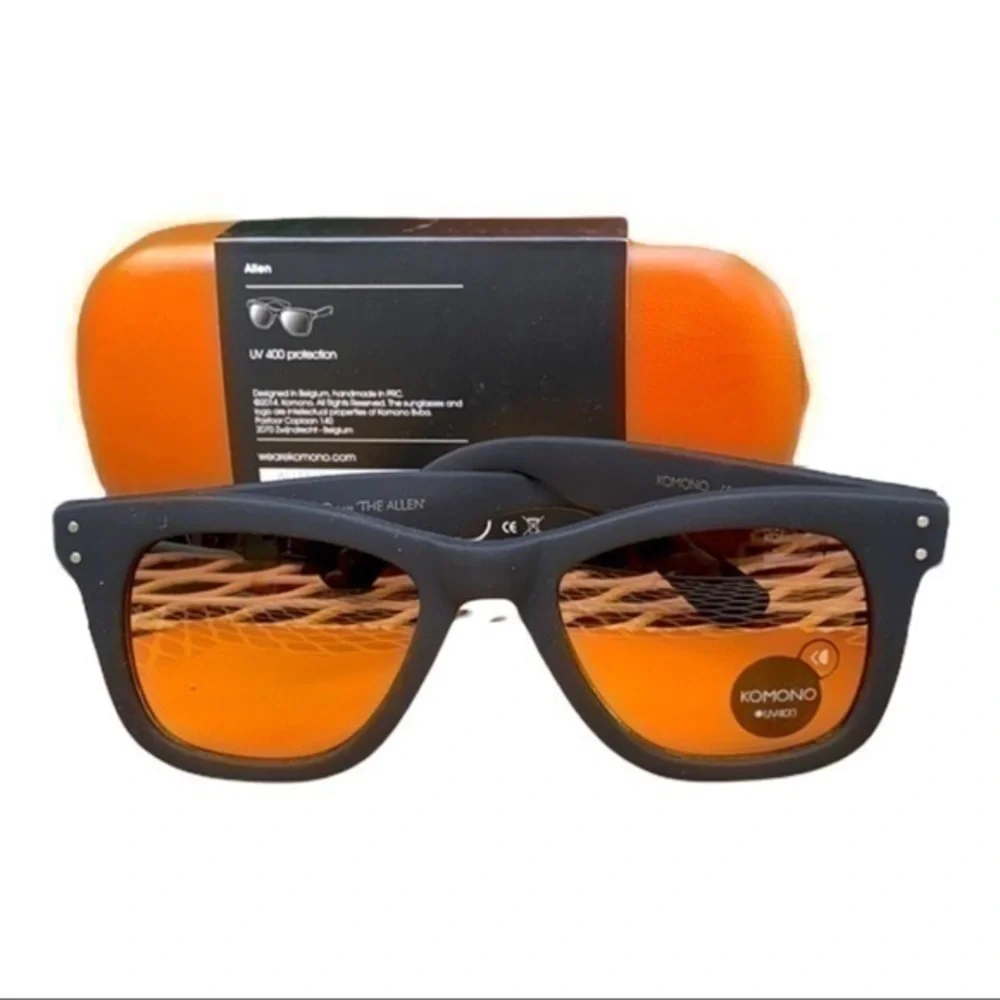 KOMONO SUNGLASSES BLACK wayfarer The Allen